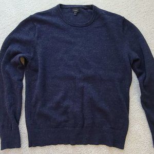 J. Crew Cotton-Wool Blend Crewneck Sweater - Size Large